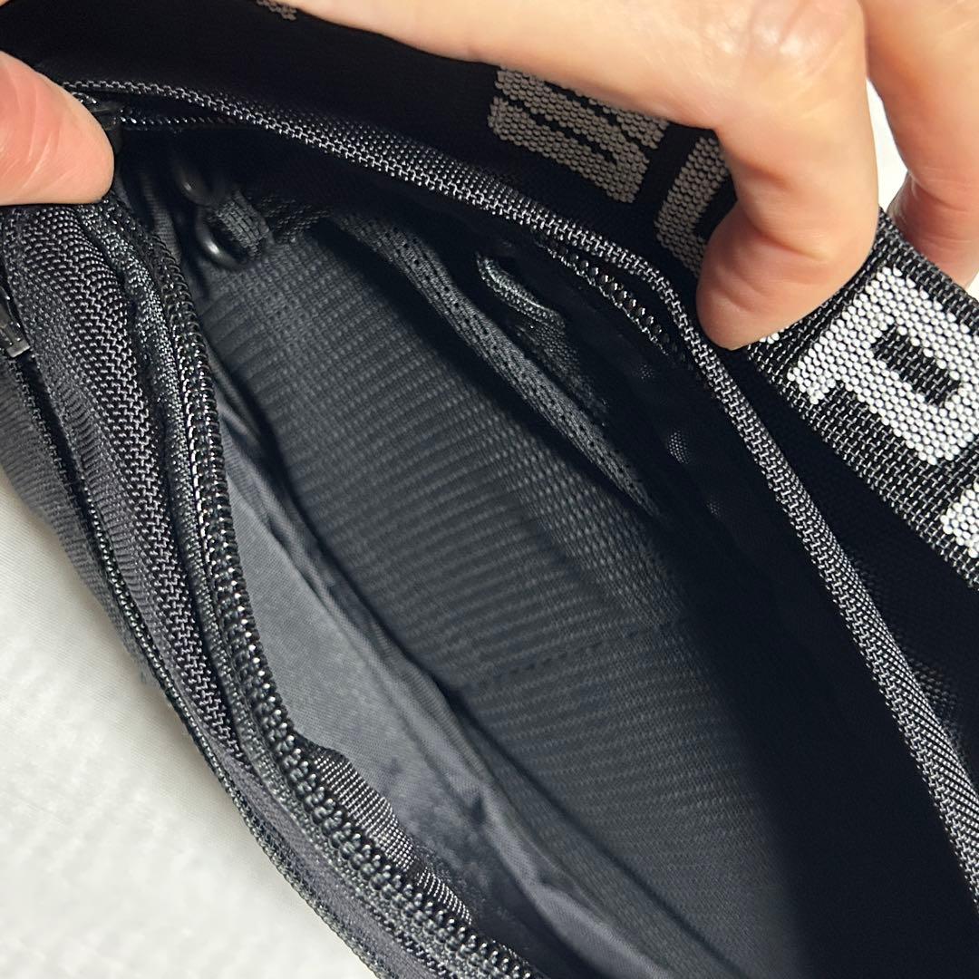 【美品】Supreme ウエストバッグ　ボディバッグ ブラック ブラック 黒