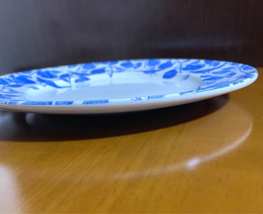 レア バーレイ ハイグローブ プレート ＊ オーチャード フルーツ 鳥 ブルー
