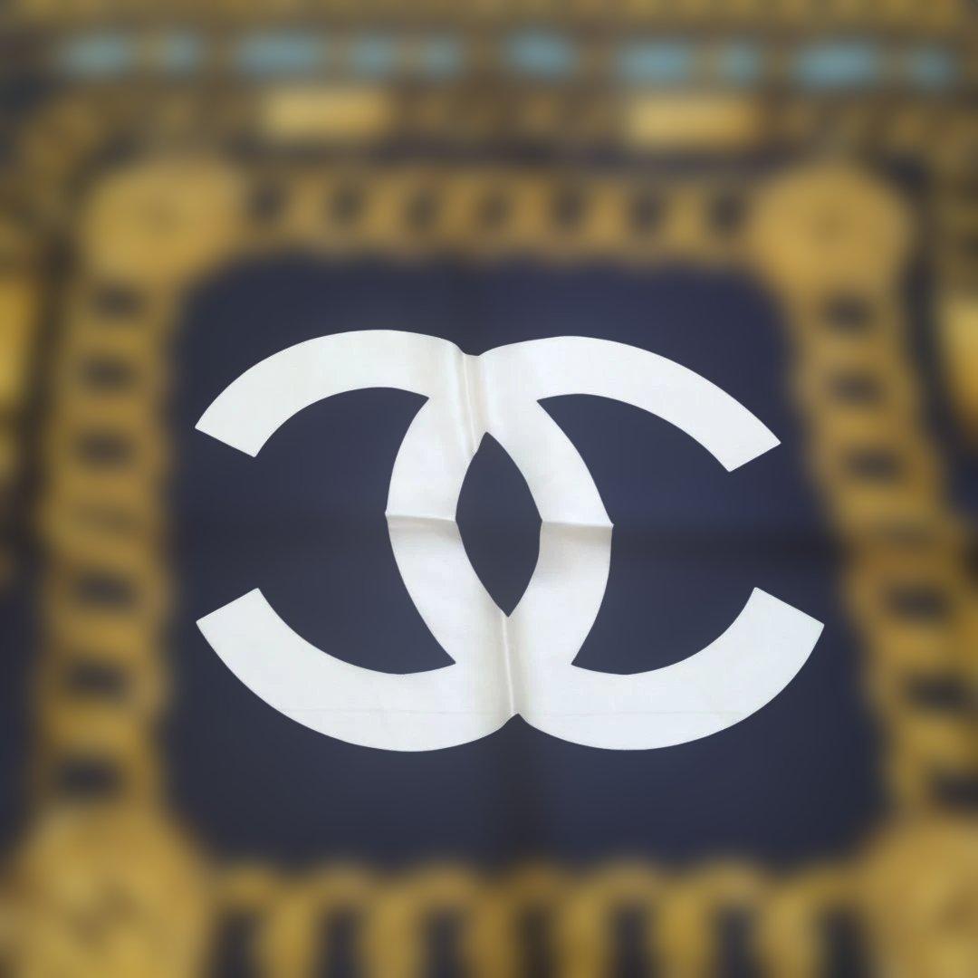 CHANEL チェーン柄 スカーフ