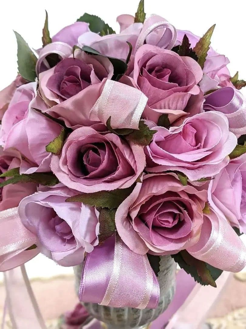 ロココ調薔薇のアレンジメント✨アートフラワー✨クレイフラワー✨クラシカル