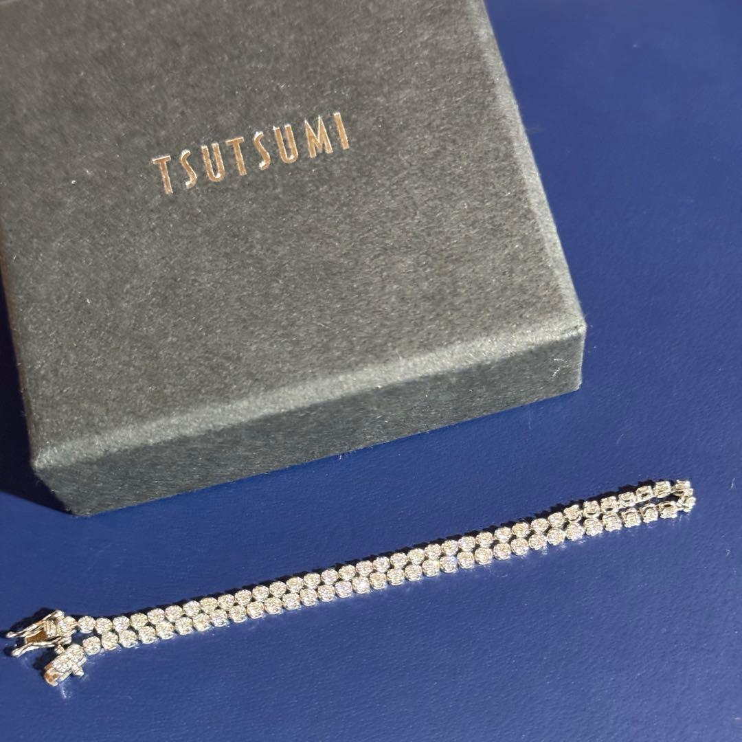 ジュエリーツツミ/1.0ct/PT850/テニスブレスレット