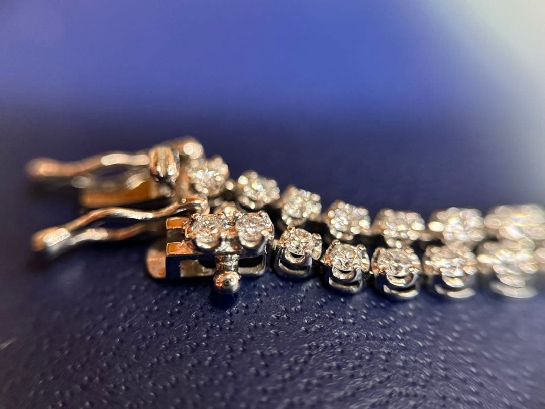 ジュエリーツツミ/1.0ct/PT850/テニスブレスレット