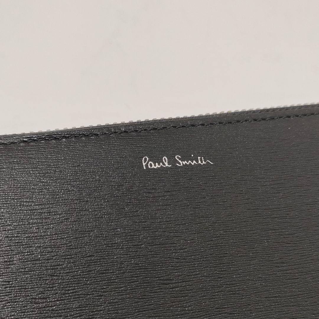 【新品未使用品】ポールスミス　長財布　ラウンドジップ　マルチストライプ　箱付き