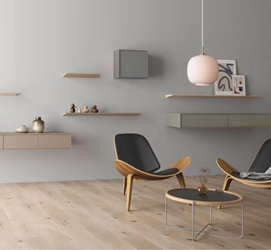 【新品未使用】壁かけ棚・ピッタナ幅50cmグレー2個ミラタップ/サンワカンパニー