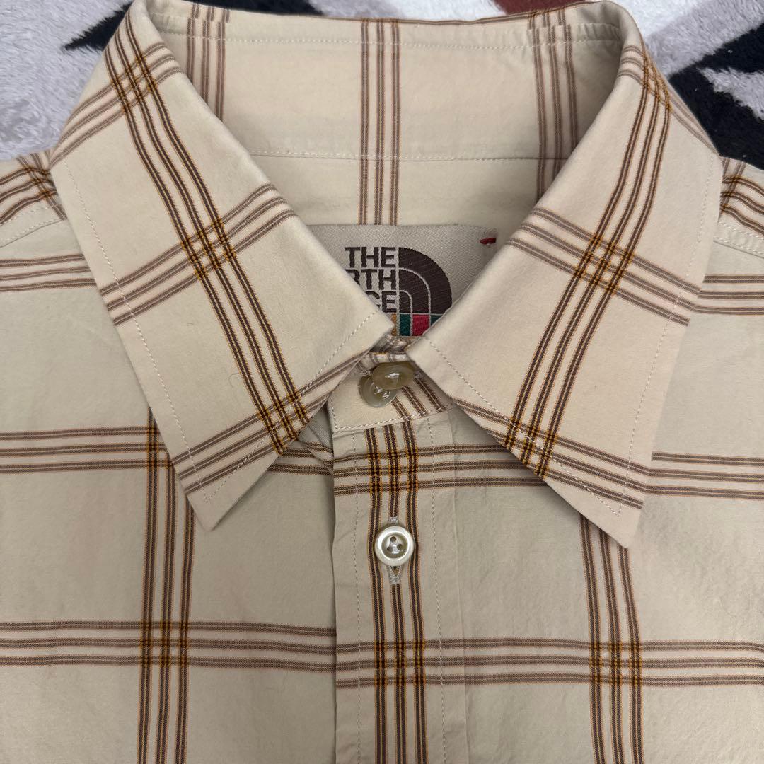 ★THE NORTH FACE X GUCCI チェック シャツ★size16