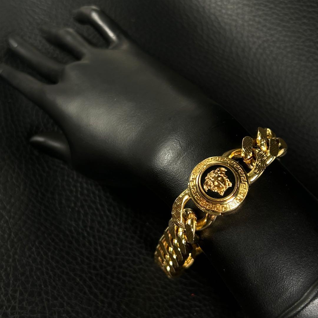 VERSACE ヴェルサーチ メデューサ 喜平 チェーン ブレスレット バングル