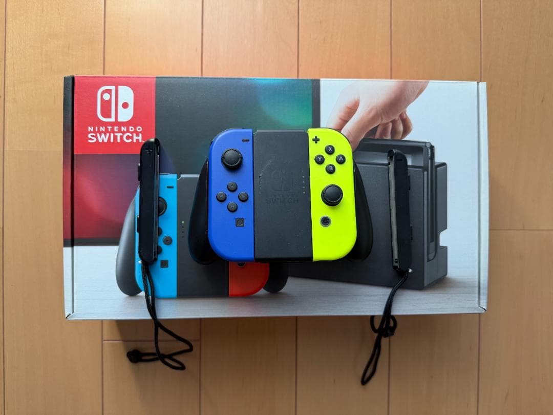 【めぐみるく】任天堂Switch1 本体＋増設Joy-Con2個