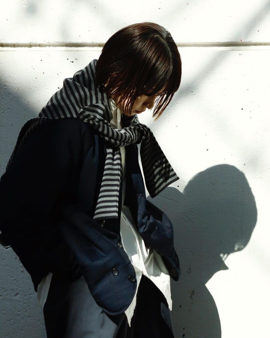 nanamica × BATONER ニット ダウン カーディガン