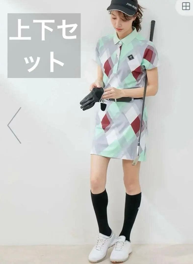 新品未使用 JUN&ROPE' 春夏上下セットアップ ジュンアンドロペ 接触冷感