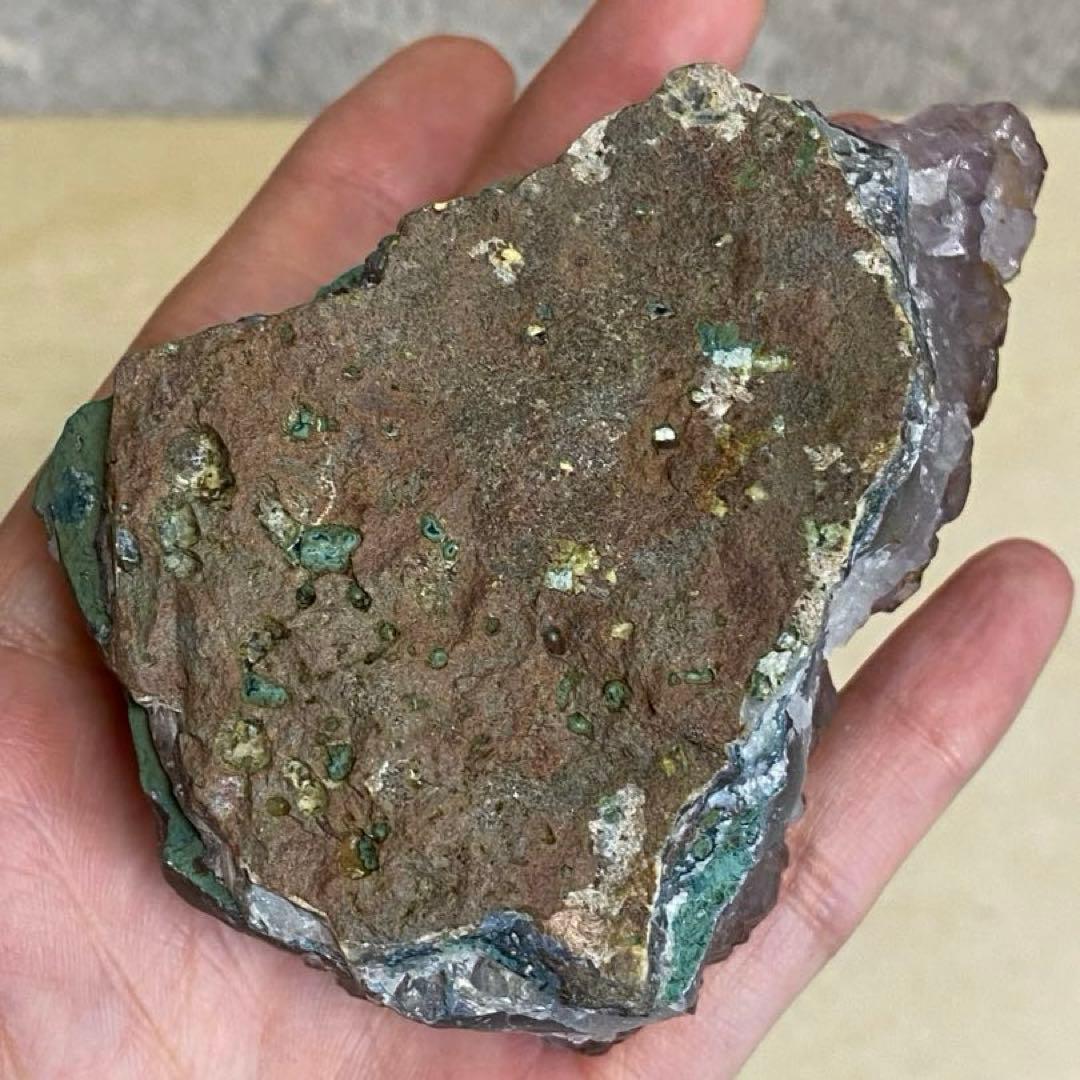 ② カコクセナイト アメジスト タイチンルチル 天然石 クラスター 原石