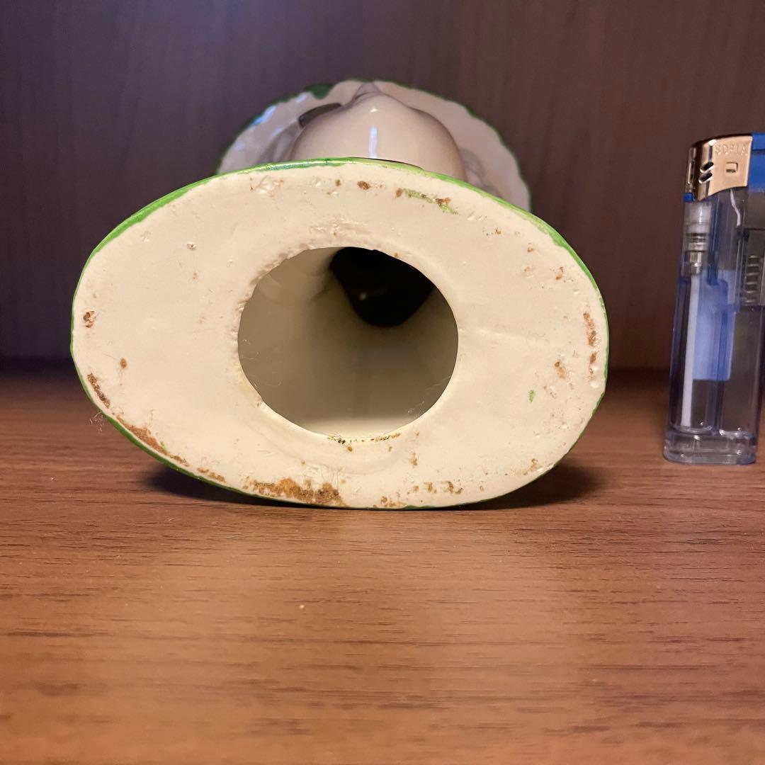 レディ　ヘッドベース　フラワーベース　ビンテージ　ロカビリー　陶器　ランプ