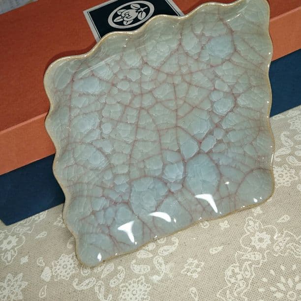 たち吉 紅貫入 銘々皿 ５枚 新品未使用