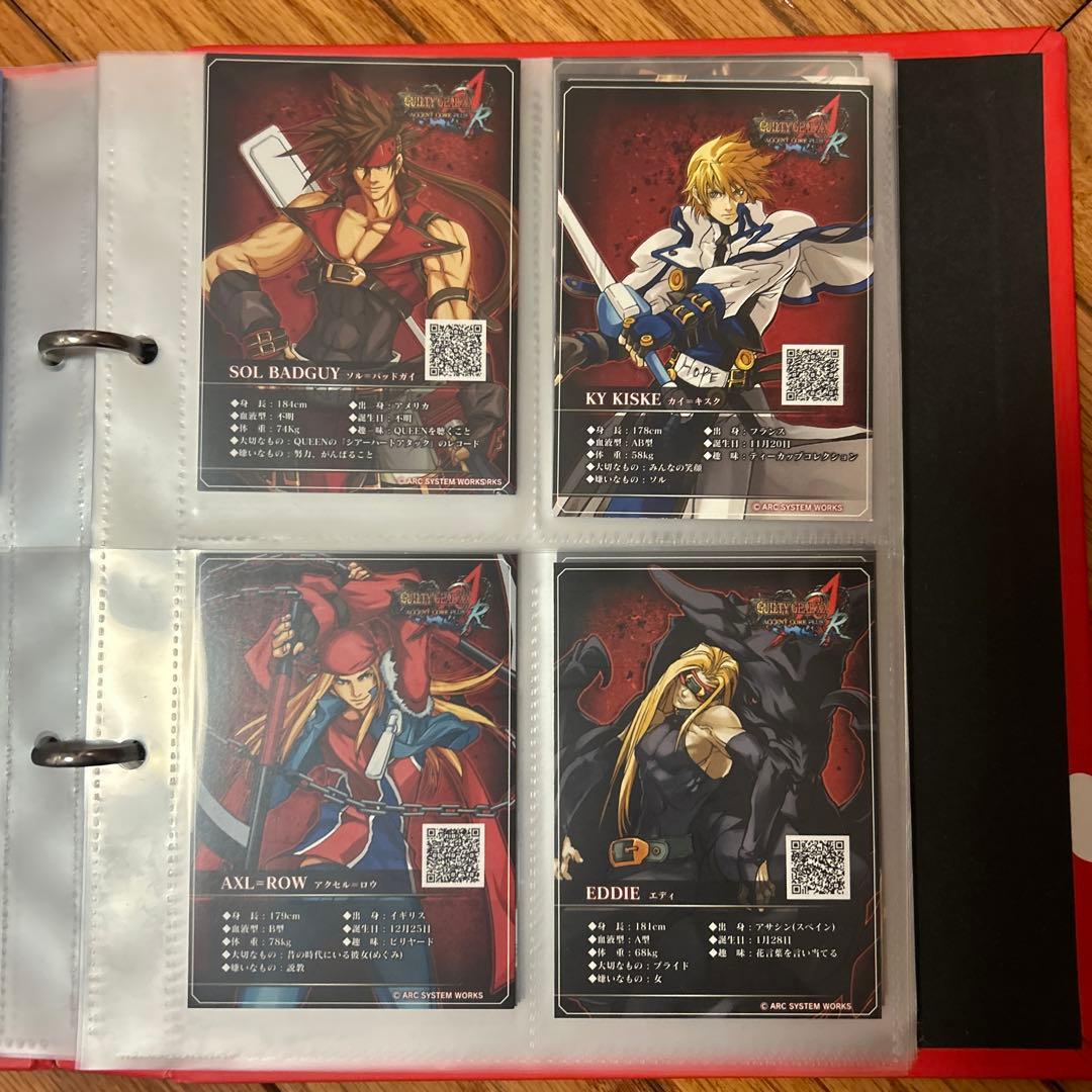 TGS2012ブレイブルー ギルティギア全キャラカード・直筆サイン入りホルダー