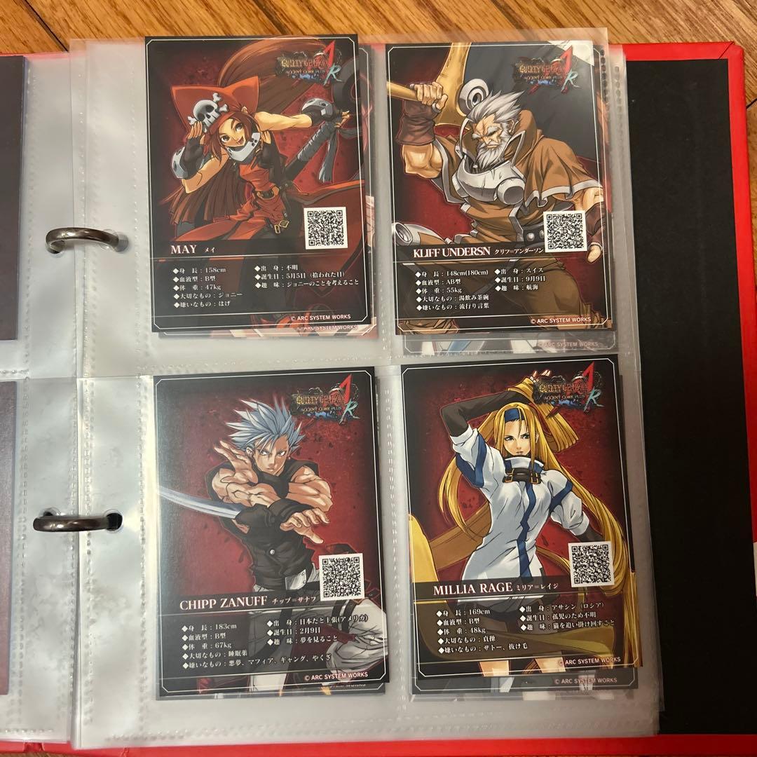TGS2012ブレイブルー ギルティギア全キャラカード・直筆サイン入りホルダー