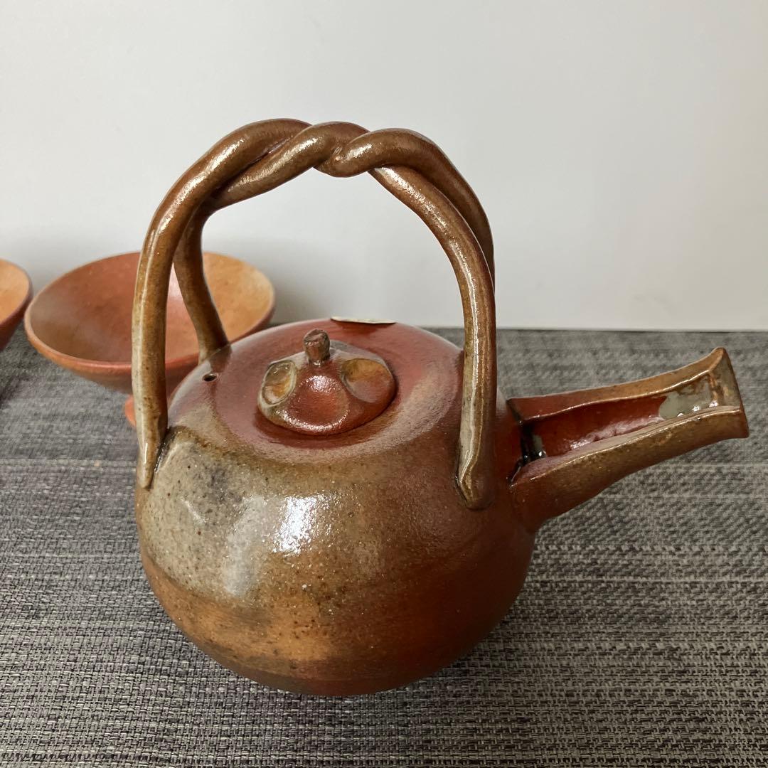 未使用　清水焼　お屠蘇　火いろお預け酒器セット　浩三