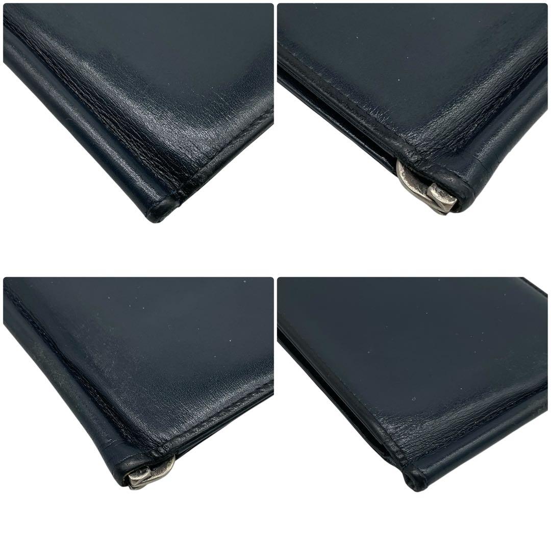 美品 PORTER ポーター PLUME 二つ折り マネークリップ レザー 黒
