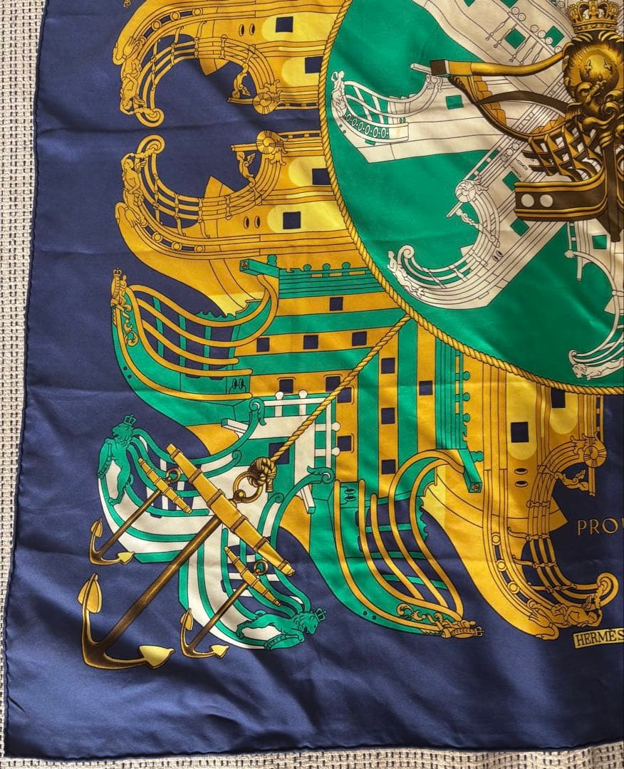 HERMES エルメス カレ90 プロテウス PROUES