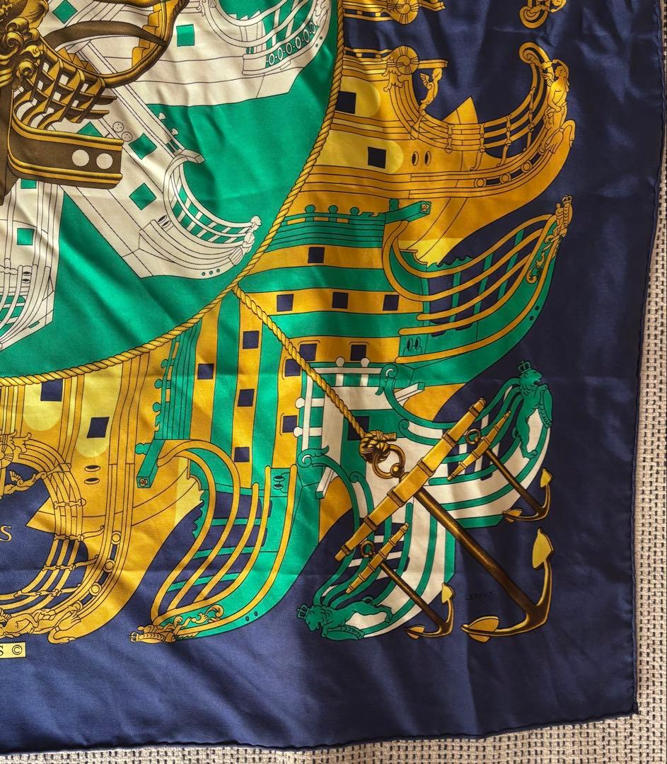 HERMES エルメス カレ90 プロテウス PROUES