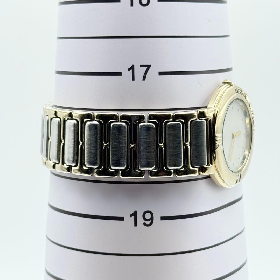 ✨新品電池・稼働✨サンローラン 腕時計 クォーツ ラウンド コンビ レディース