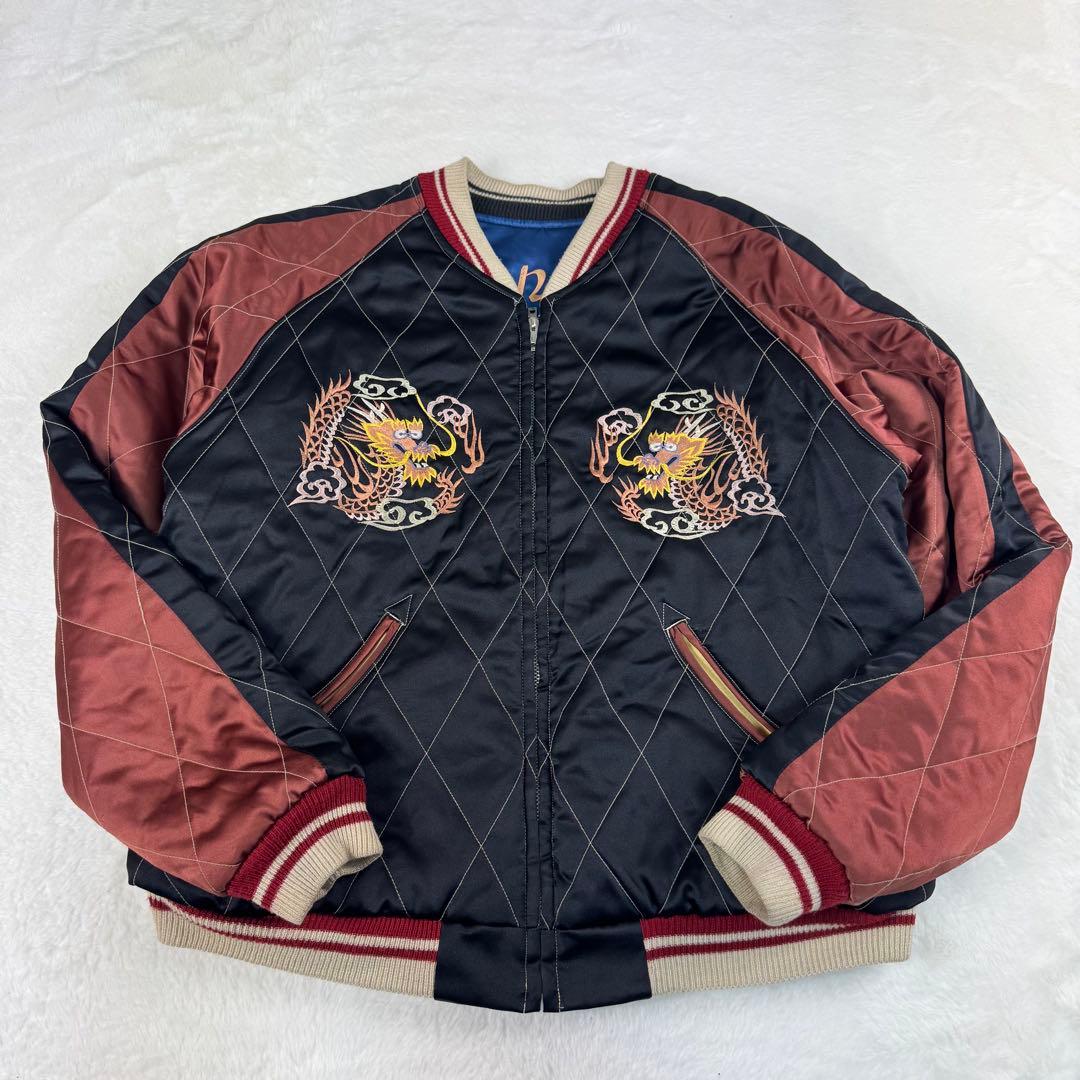 テーラー東洋 リバーシブル 虎 龍 刺繍 スカジャン M18484 M
