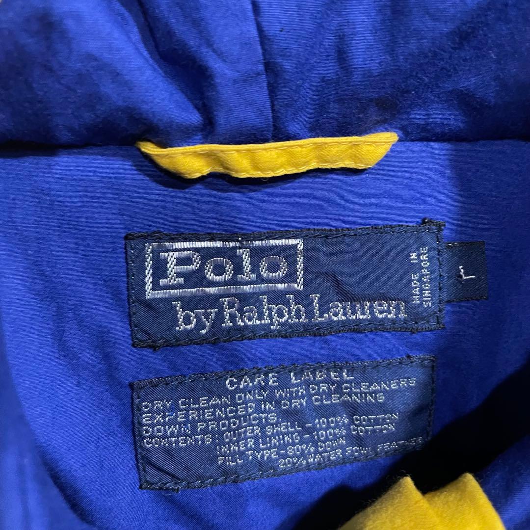 80s Ralph lauren プルオーバーダウンジャケット　ユニクレスト
