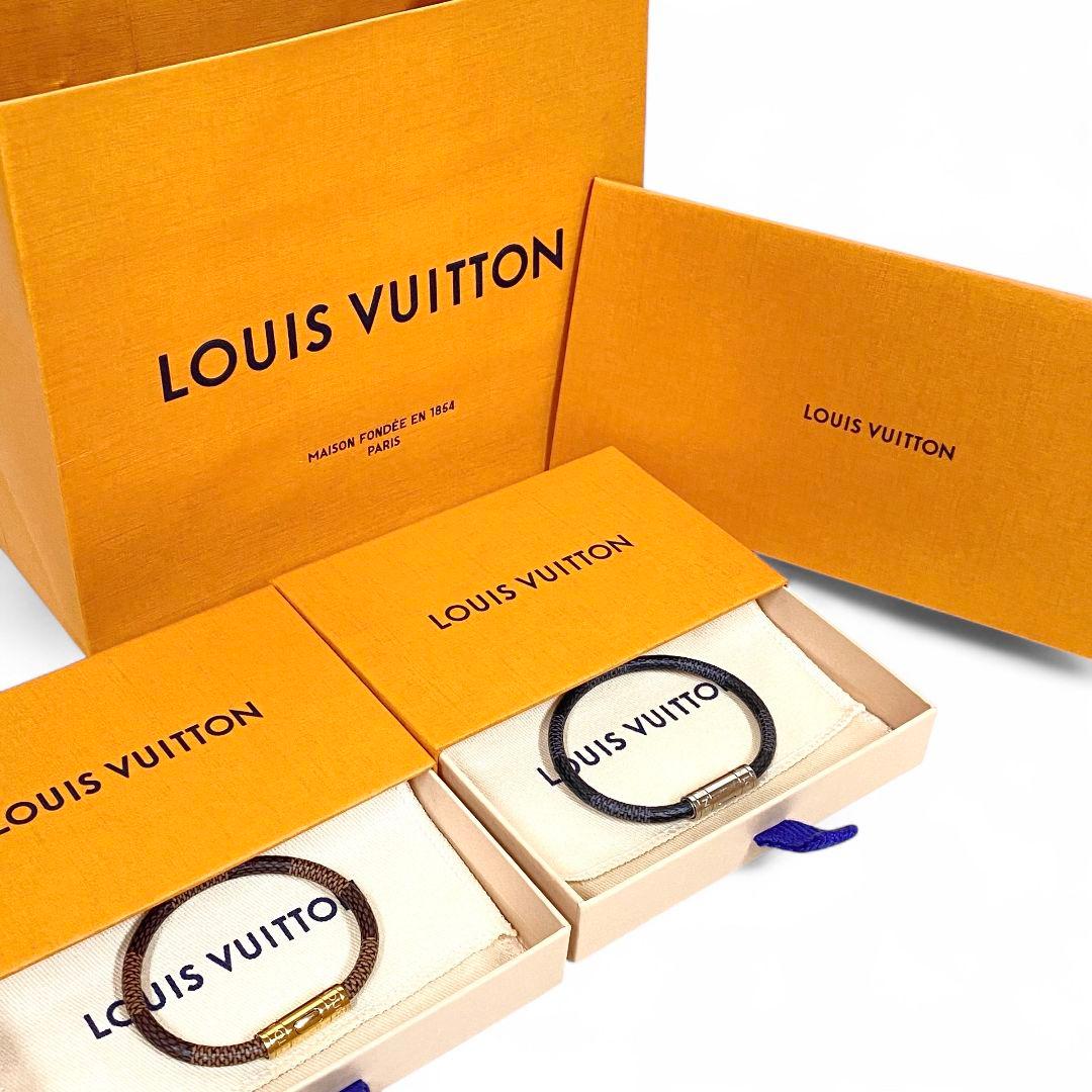 美品 2点セット LOUIS VUITTON ダミエ ブラスレ・キープ イット