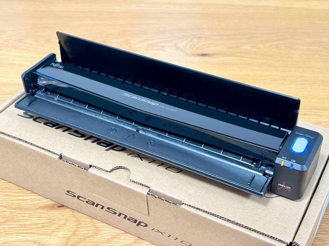 富士通 スキャナー ScanSnap iX100 黒色 FI-IX100A