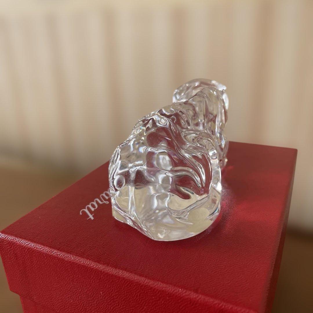 Baccarat クリスタル ライオン 置物　とら