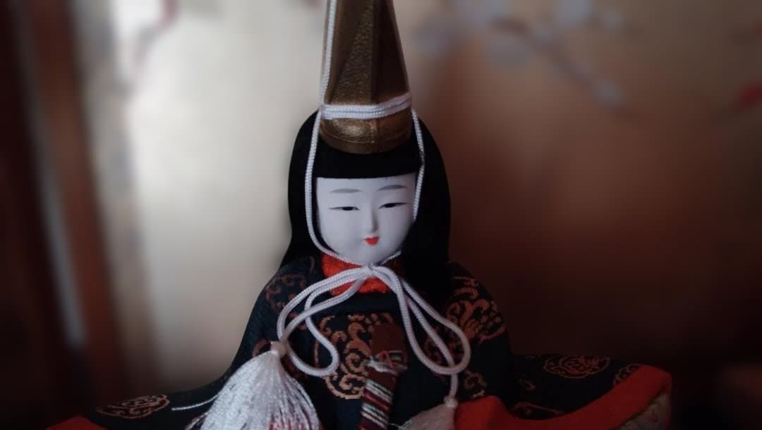 吉徳大光の雛人形（木目込み人形）雄雛と雌雛のペア