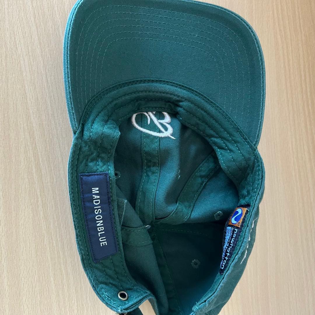 MADISONBLUE キャップ　グリーン　bキャップ
