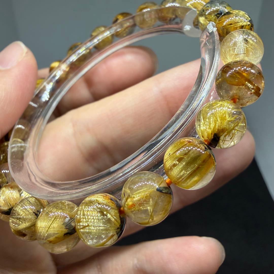 ■ハイクオリティ ゴールド タイチン ルチル クォーツ 108■
