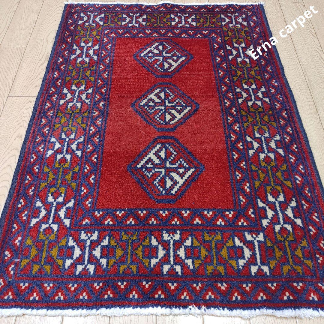 ペルシャ絨毯 バルーチ 手織り 90x65 ウール Persia Baluch