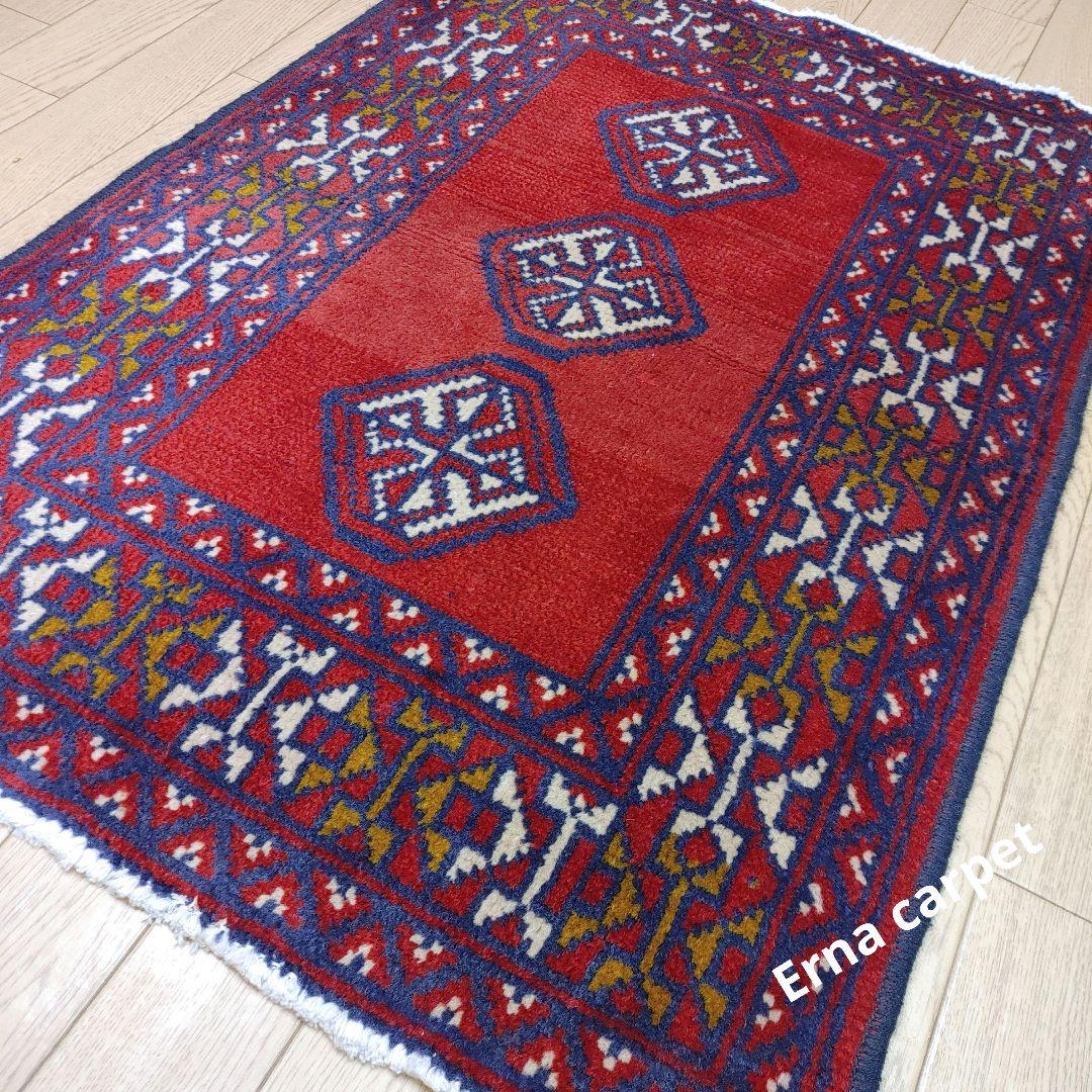 ペルシャ絨毯 バルーチ 手織り 90x65 ウール Persia Baluch