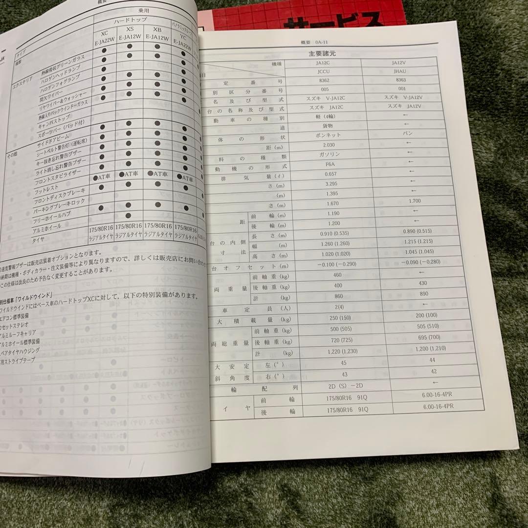 ジムニーサービスマニュアル4冊セット