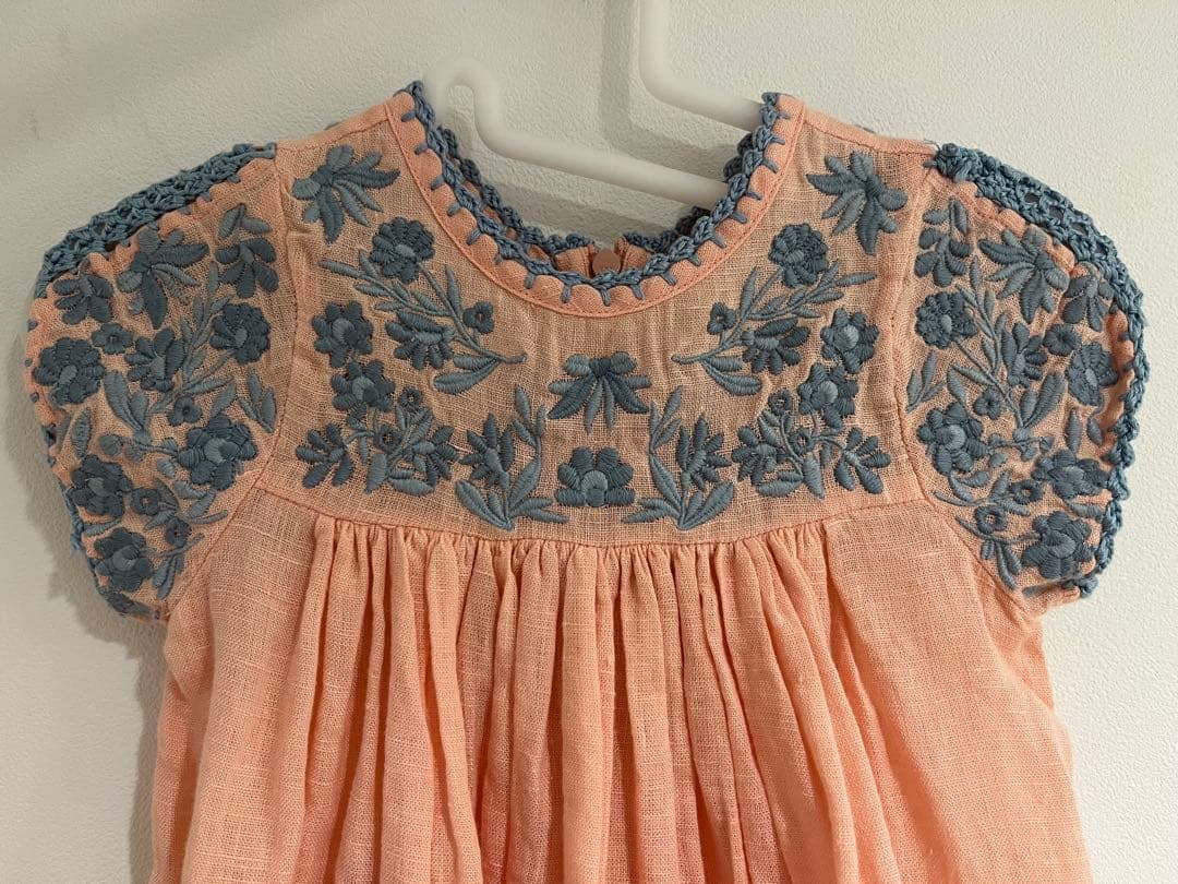 D*D様 Apolina Stevie Dress Pale Rose 1-2y