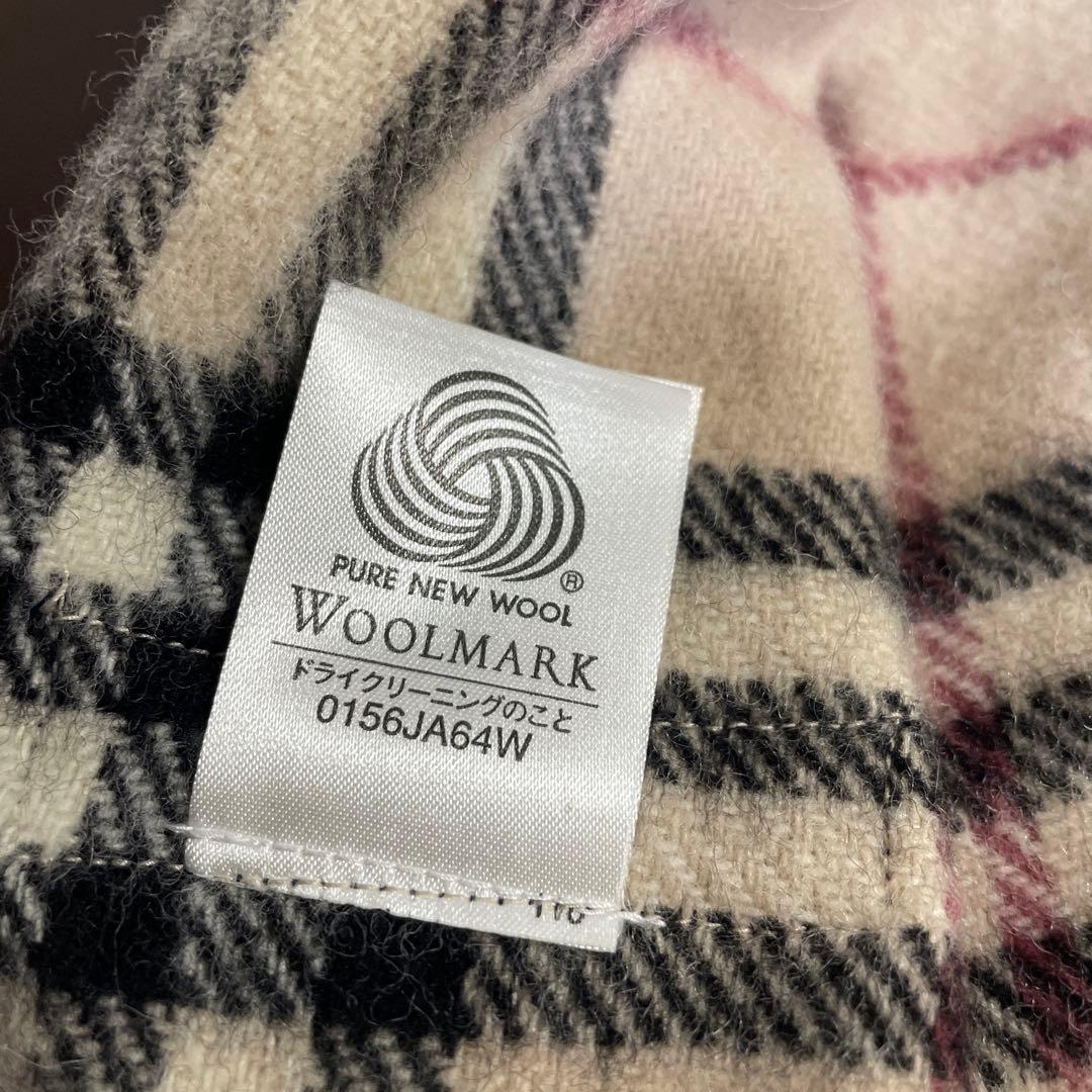 BURBERRY バーバリー ロンドン　ノバチェック柄ウールブランケット　膝掛け
