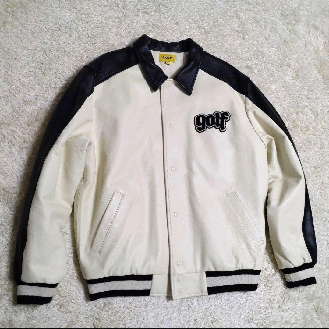 【美品】GOLF WANG ゴルフワン　21SS レザージャケット　XL