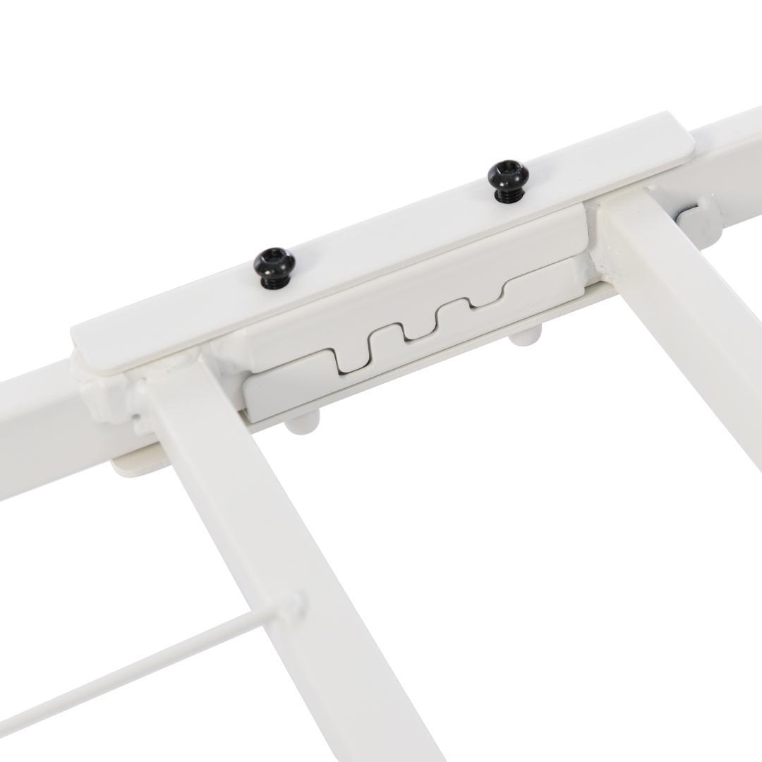 限定価格！パイプベッド 折りたたみベッド シングル 組立簡単 （S）WHITE