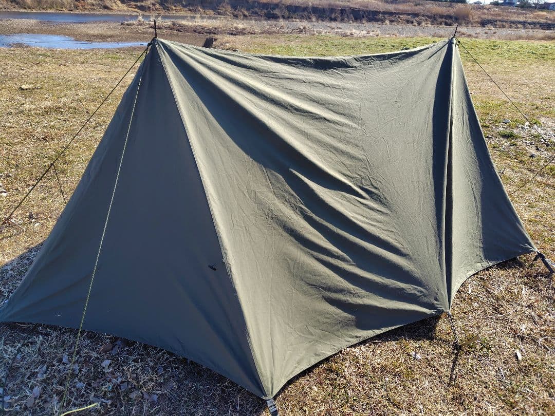 バンドック ソロベース フタマタ付 新同品 BUNDOK TC 軍幕 無骨