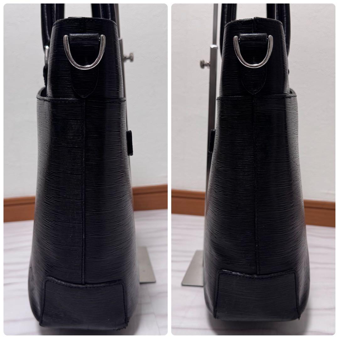 ペッレモルビダ キャピターノ 2way ビジネスレザートート 黒 CA206A
