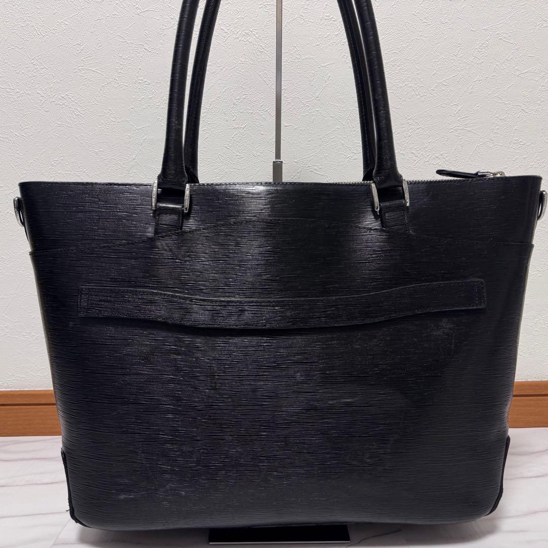 ペッレモルビダ キャピターノ 2way ビジネスレザートート 黒 CA206A