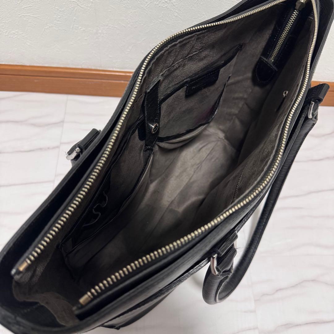 ペッレモルビダ キャピターノ 2way ビジネスレザートート 黒 CA206A