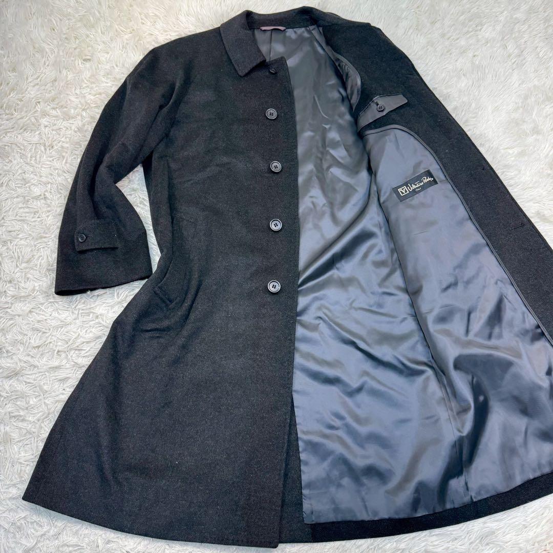 極美品✨ VALENTINO カシミヤ100% ステンカラーコート A5 M相当