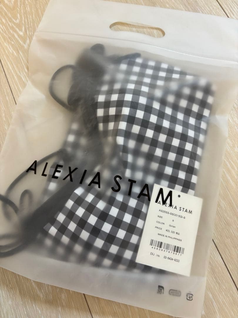ALEXIA STAM ギンガムチェック ワンピース水着