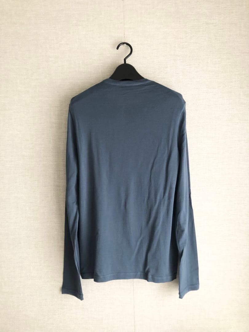 JIL SANDER 長袖ニット　カットソー　ブルー　メンズ