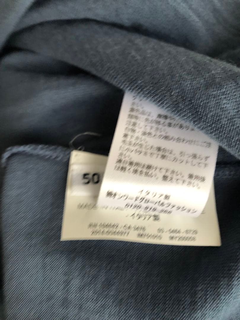 JIL SANDER 長袖ニット　カットソー　ブルー　メンズ