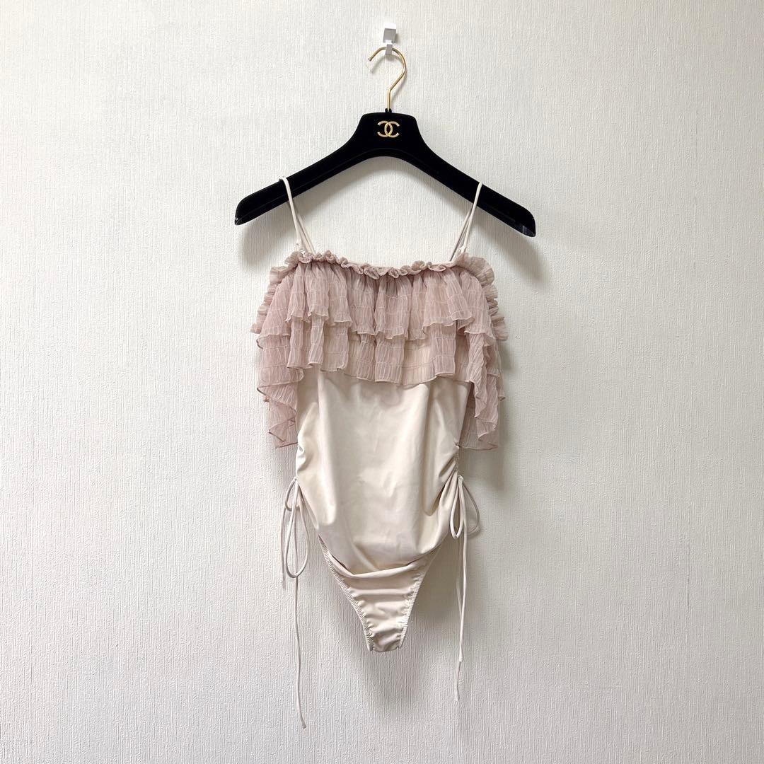 【SNIDEL】新作♡新品　フリルワンピスイムウェア【定価¥20,900】