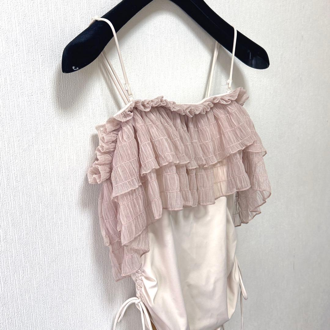 【SNIDEL】新作♡新品　フリルワンピスイムウェア【定価¥20,900】