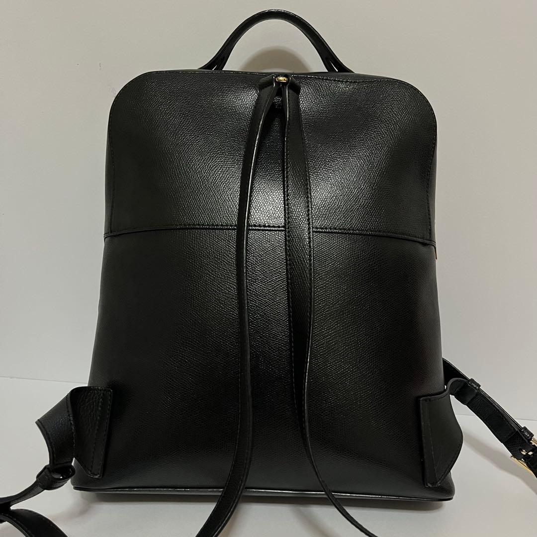 希少✨美品✨フルラ　新型パイパー　リュック バックパック　カデナ　レザー　黒