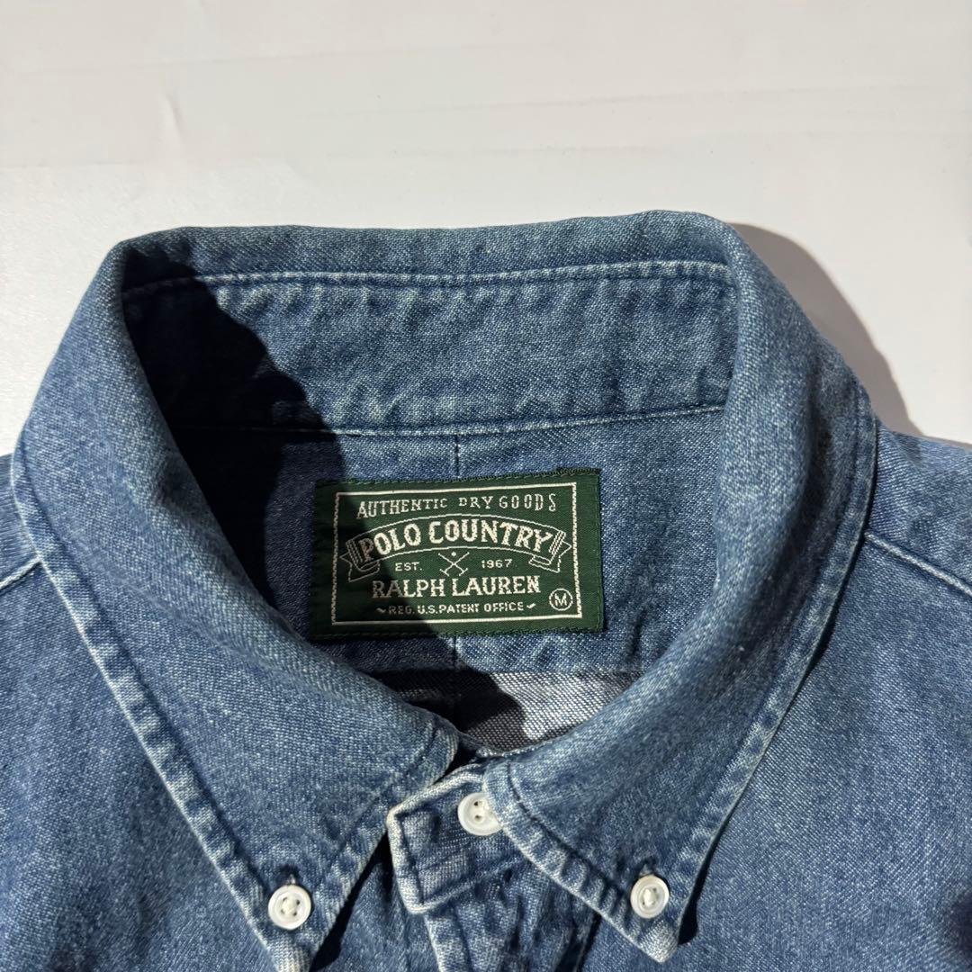 ひ*ろ様 80s Polo Ralph Country denim L/S sh